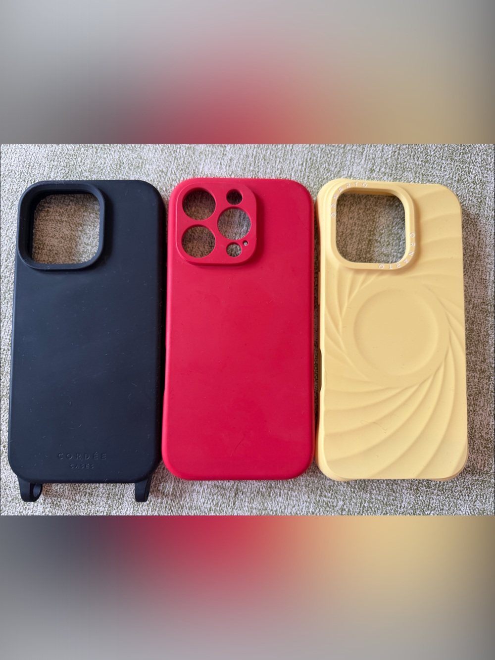 iPhone 16 pro cases from Amazon. All lightly used and support MagSafe.